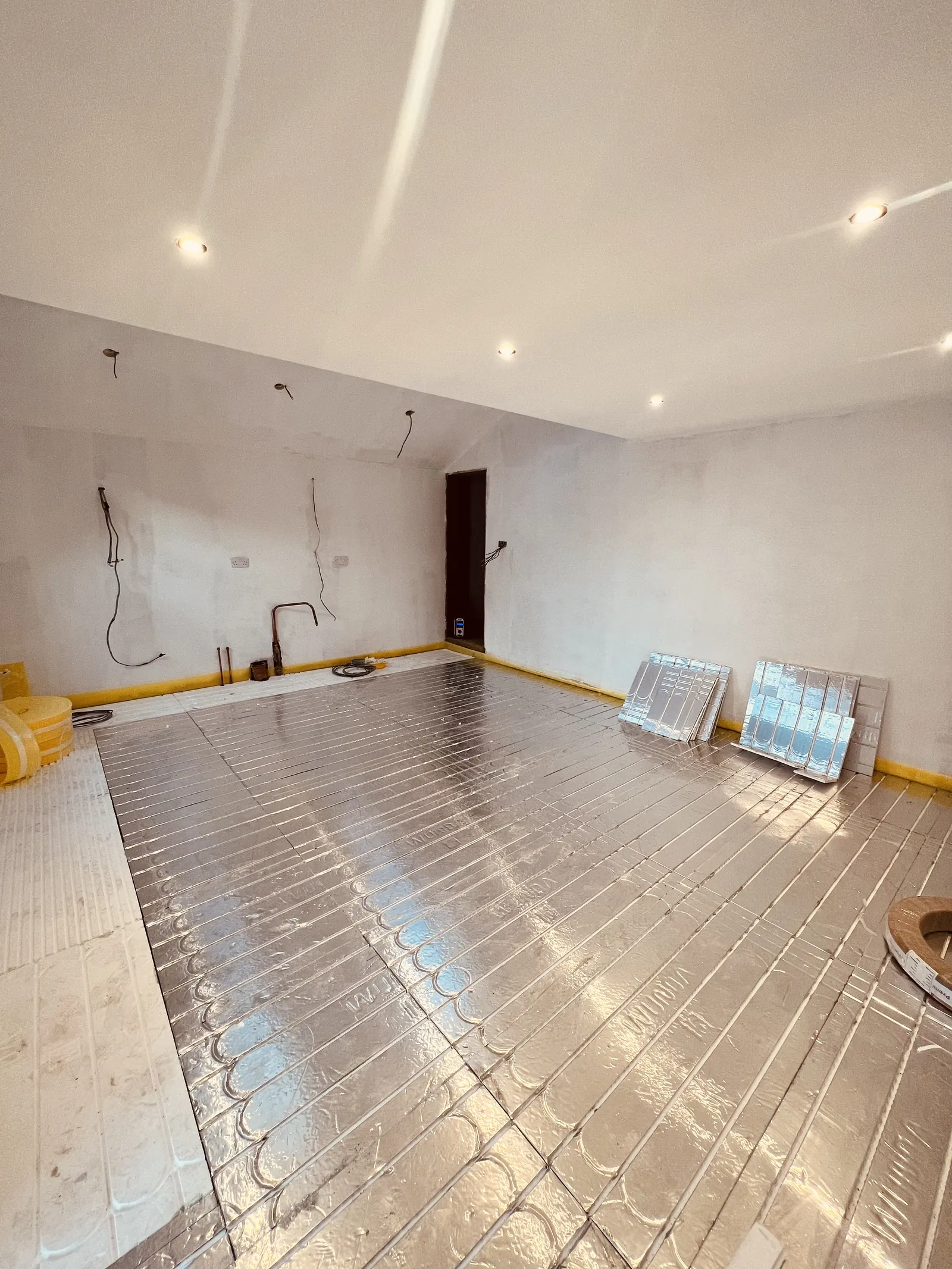 Underfloor heating by Hampshire Premier Construction